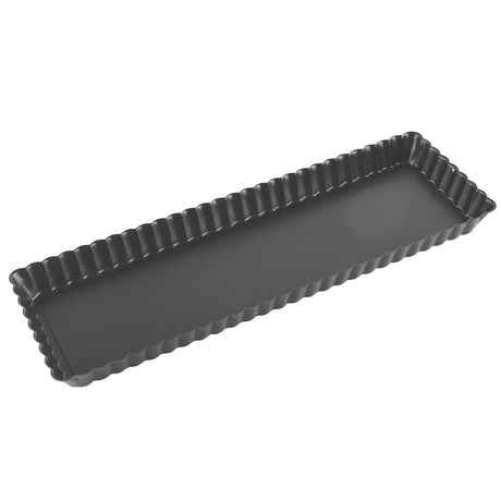 Stampo tortiera antiaderente festonata fondo mobile cm.35x11