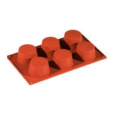 Stampo silicone muffin ø cm.7 h.4 6 impronte