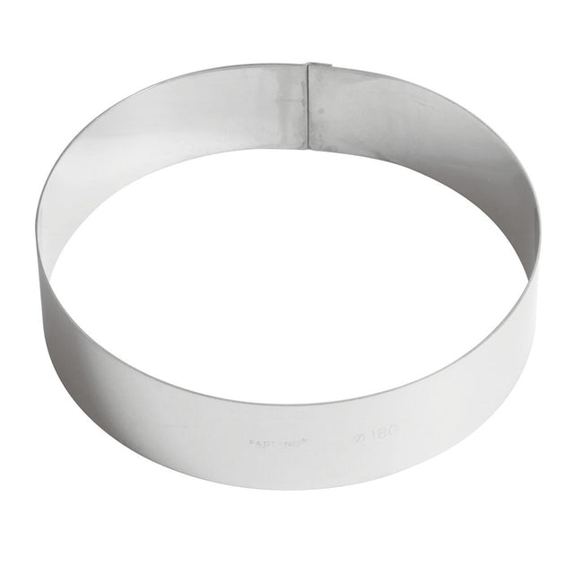 Fascia inox rotonda ø cm.16 h.4