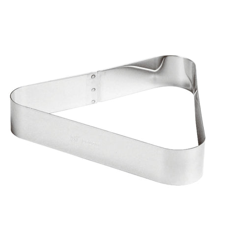Fascia inox forma triangolo geo ø cm.23x20,7 h.4