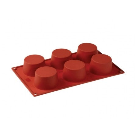 Stampo silicone cupcake ø cm.5 h.3,5 6 impronte