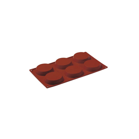 Stampo silicone tortine ø cm.8 h.1,8 6 impronte