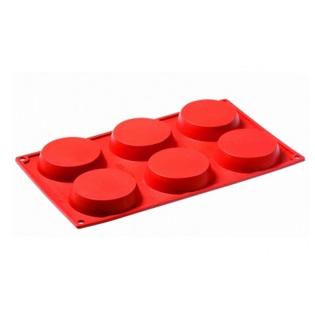 STAMPO SILICONE TORTINE Ø CM.8 H.1.8 6 IMPRONTE