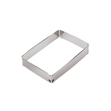 Telaio inox rettangolare regolabile da cm.19x28 a cm.34x54 h.5