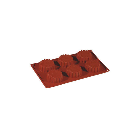 Stampo silicone mini margherite ø cm.6,8 h.2,7 6 impronte