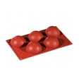 Stampo silicone semisfera ø cm.8 h.4 5 impronte