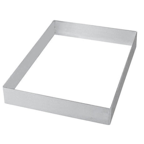 Fascia inox rettangolo cm.60x40 h.5