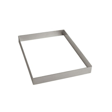 FASCIA INOX RETTANGOLO CM.40x30 H.5