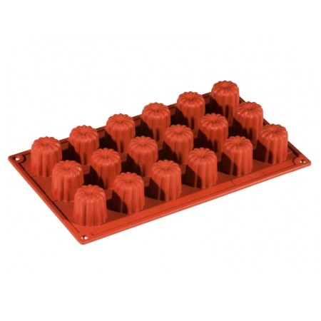 Stampo silicone mini cannelle ø cm.3,5 h.3,5 18 impronte