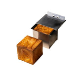 Stampo inox croissant geometrico cubo cm.7x7 h.7