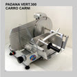 Affettatrice padana 300 vert.ce v.230 c.carni