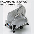 Affettatrice padana 300 vert.ce v.230 bianco lonna