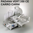 Affettatrice padana 350 vert.ce v.230 c.carni