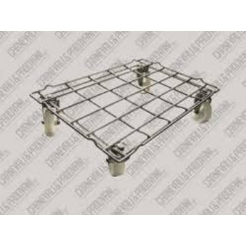 Carrello inox pianetta per contenitori cm.60x40