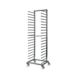 Carrello inox portateglie cm.60x40 con pioli 20 teglie
