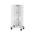 Carrello inox portateglie cm.60x40 con pioli 40 teglie