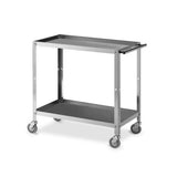 Carrello inox 2 piani per servizio cm.80x45