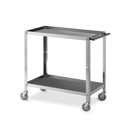 Carrello inox 2 piani per servizio cm.80x45