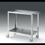 Carrello inox 2 piani per servizio cm.80x45