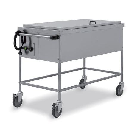 Carrello inox bagnomaria termico 3 gn 1/1