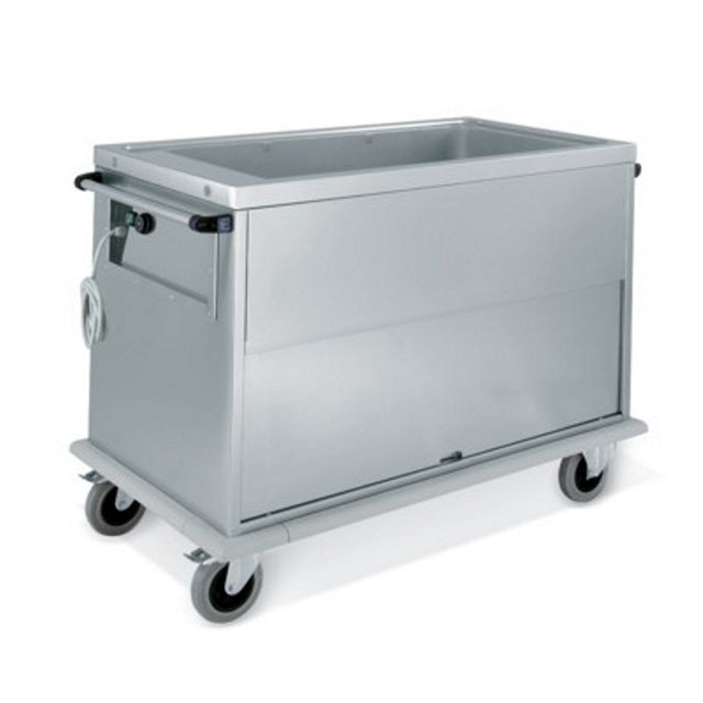 Carrello inox bagnomaria armadio 3 gn/1/1 indipendenti