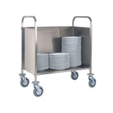 Carrello inox portapiatti 200 piatti cm.91x57 h.101