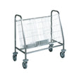Carrello inox portapiatti in filo 100 piatti