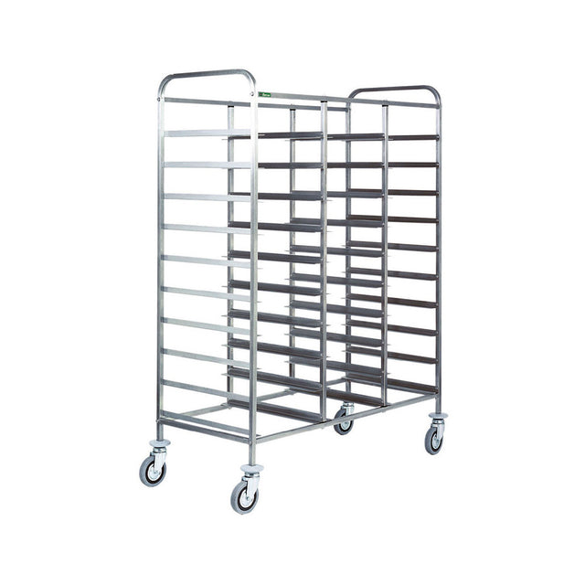 Carrello inox portavassoi cm.53x32,5 30 vassoi