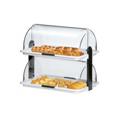 Vetrina pasticceria polibox cm.46.5x31.5 h.40.5 doppia