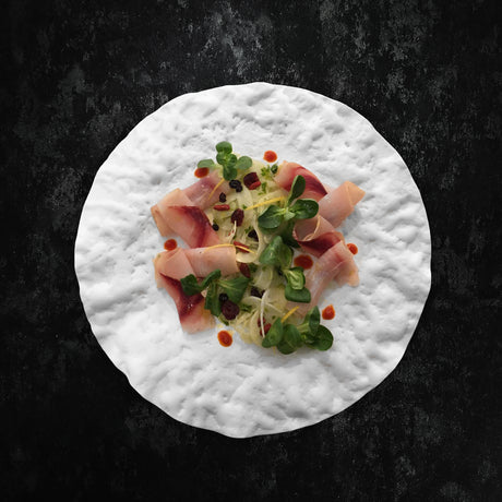 Piatto gourmet vulcano ø cm.31 effetto roccia