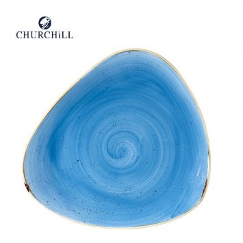 Piatto Fondo 25 cm Raku Blu Topazio - Churchill - Premium Hotellerie