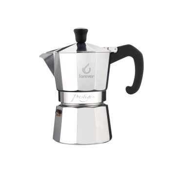 CAFFETTIERA MOKA ALLUMINIO FOREVER MISS PRESTIGE TAZZA 2